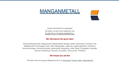 Desktop Screenshot of mangan-metall.de