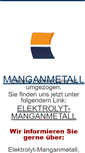 Mobile Screenshot of mangan-metall.de