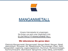 Tablet Screenshot of mangan-metall.de